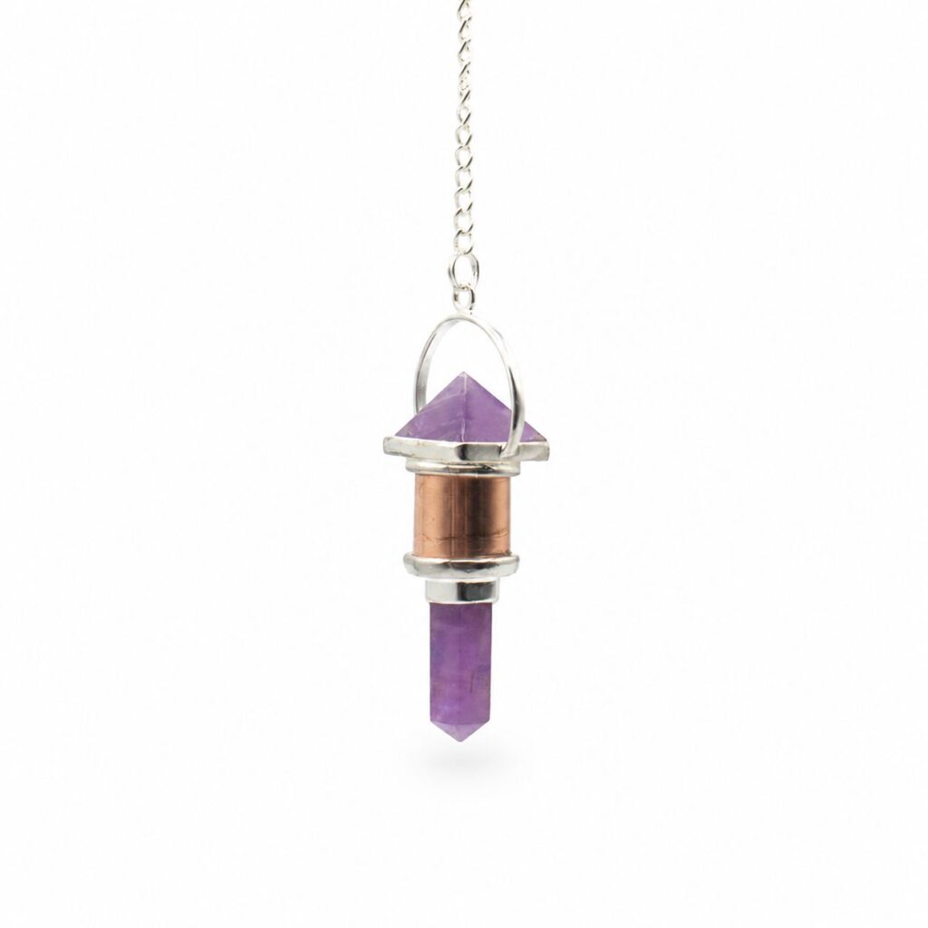 Péndulo de cobre con amatista - Motor violeta