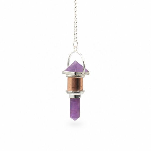 Péndulo de cobre con amatista - Motor violeta