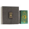Baraja de tarot con lámina dorada y turquesa en estuche de regalo
