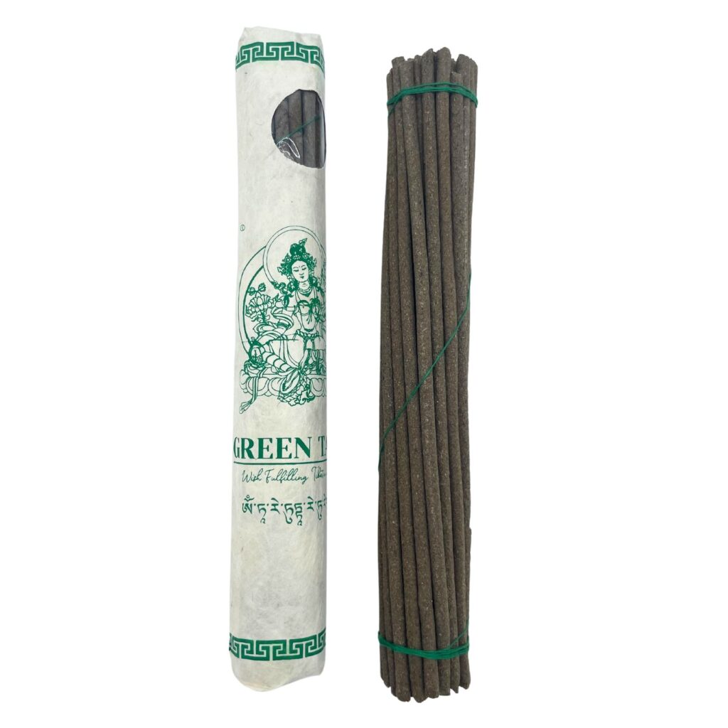 Incienso tibetano en rollo de 30 varillas - Tara Verde