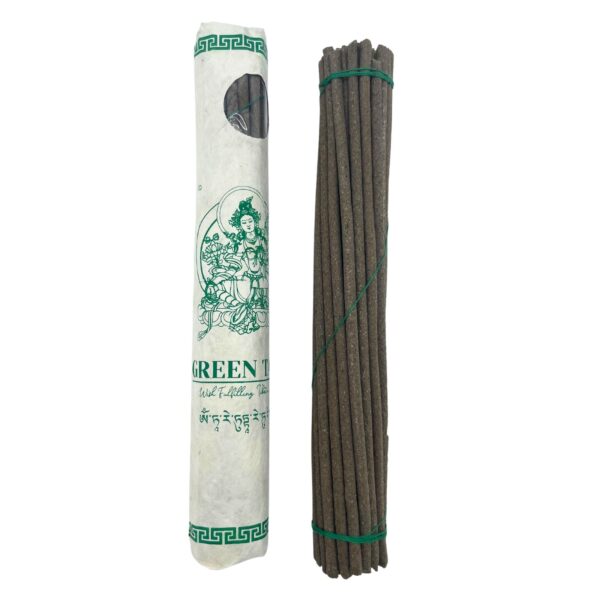 Incienso tibetano en rollo de 30 varillas - Tara Verde