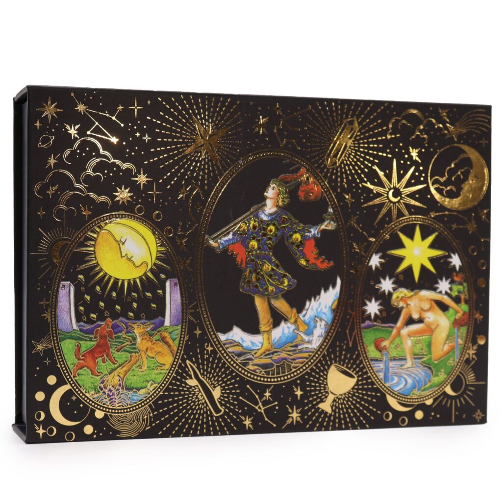 Baraja de tarot con lámina dorada en estuche de regalo - Que empiece la magia