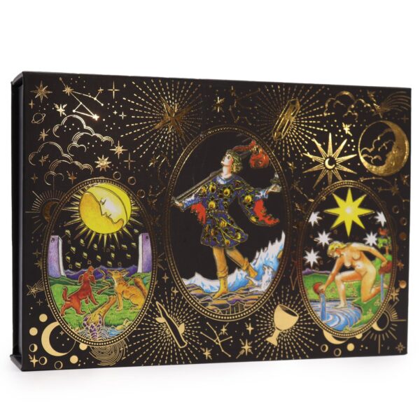 Baraja de tarot con lámina dorada en estuche de regalo - Que empiece la magia