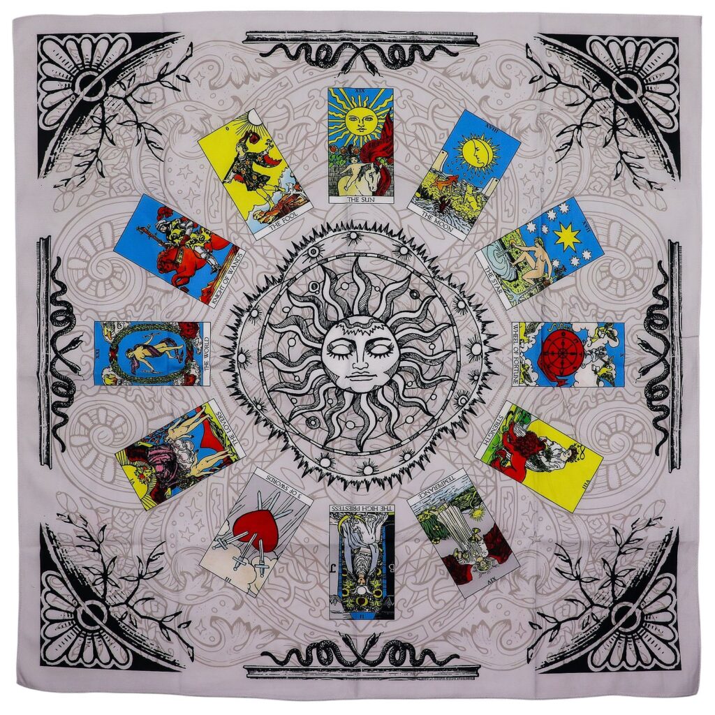 Tapete para lectura de tarot - Árbol de la vida