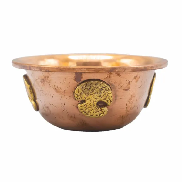 Cuenco ritual de cobre con Árbol de la Vida - 12 × 5 cm