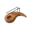 Calentador de palo santo de madera de teca - Lágrima yin yang