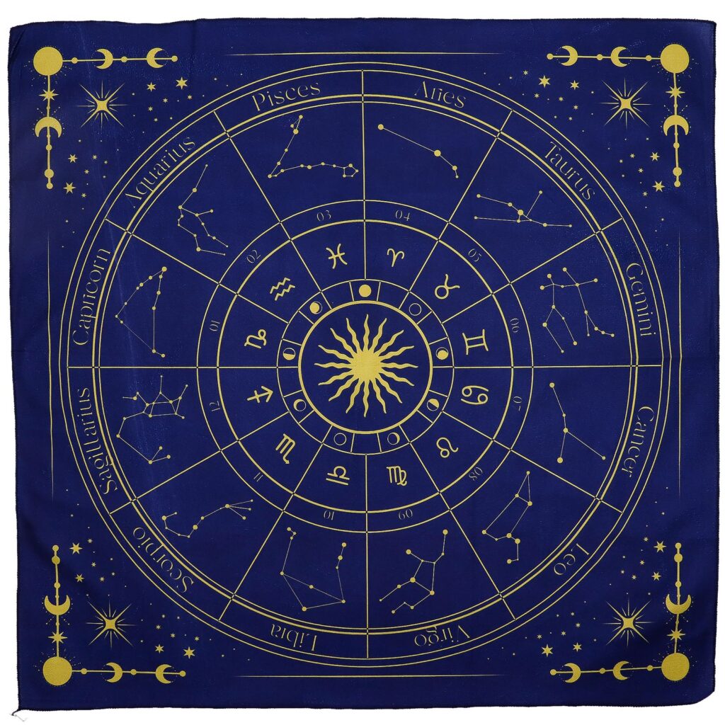 Tapete para lectura de tarot - Zodiaco