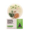 Vela de chakra con piedras naturales - Corazón